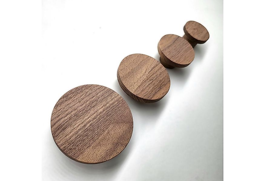 ScandiHooks Wandhaken Runde Wandhaken aus Walnussholz, Flur, Eingang, Einga günstig online kaufen