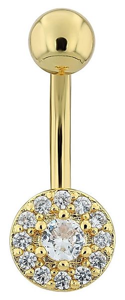 AKZENT Bauchnabelpiercing Lugia Edelstahl gold (1-tlg) günstig online kaufen