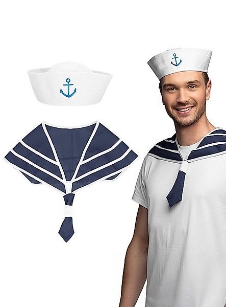 Boland Kostüm Mütze & Halstuch Matrose, Macht Dich in minutenschnelle zu ei günstig online kaufen