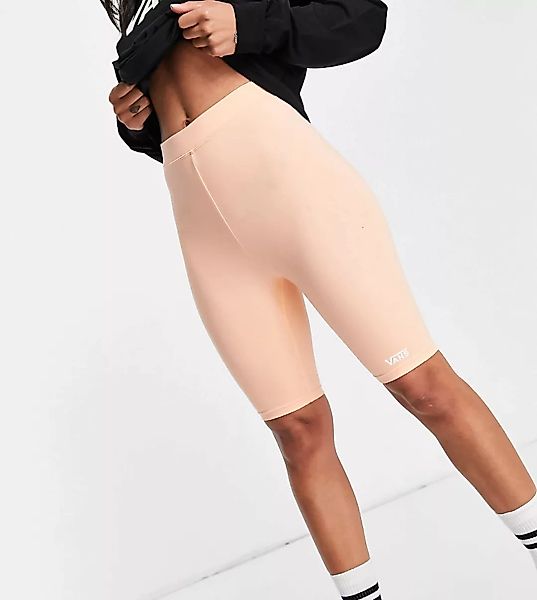 Vans – Legging-Shorts in Pfirsich mit Logo, exklusiv bei ASOS-Rosa günstig online kaufen