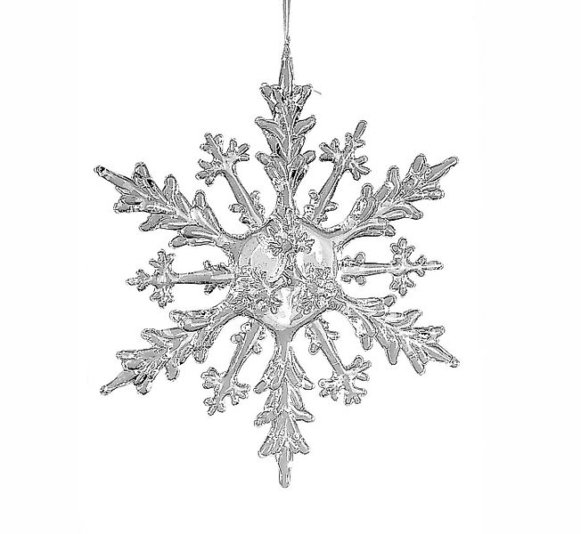 Kremers Schatzkiste Weihnachtsfigur Eiskristall-Hänger 30 cm Acryl Schneefl günstig online kaufen