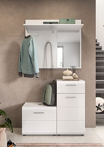 Home affaire Garderoben-Set "FLORENZ, 3tlg., best. aus: Garderobenspiegelpa günstig online kaufen