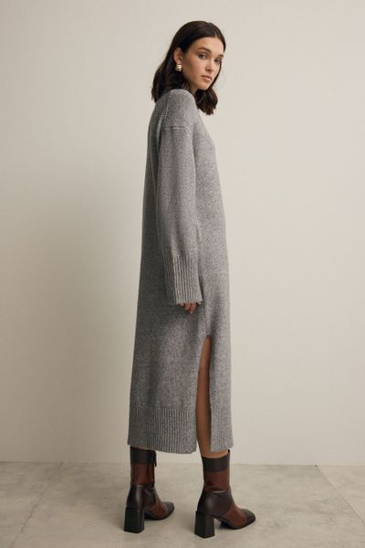 Next Strickkleid Weiches Midi-Strickkleid, Relaxed Fit günstig online kaufen