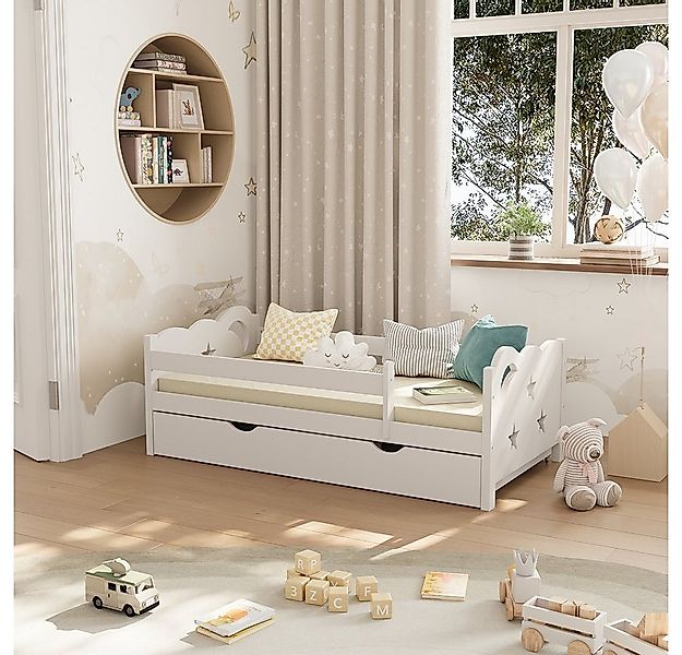 VitaliSpa® Kinderbett Jessica, Weiß, 70x140 cm mit Schublade, ohne Matratze günstig online kaufen