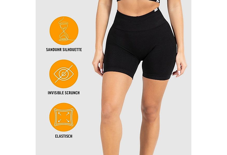 Smilodox Shorts Amaze Pro, Shaped Fit Push Up Booty Radlerhose V-Shape Seam günstig online kaufen