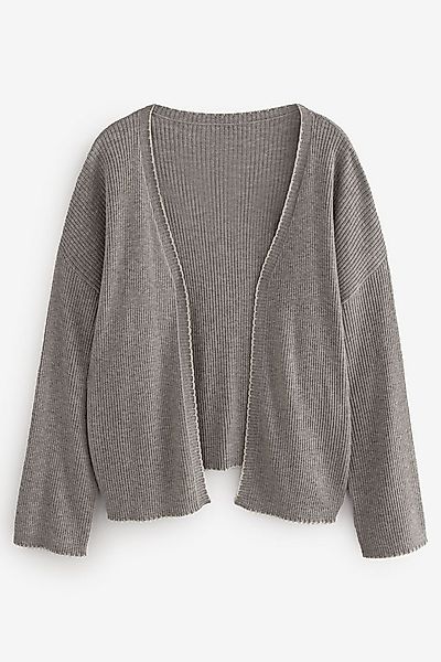 LAURA ASHLEY Strickjacke Laura Ashley kurze, gerippte Lounge-Strickjacke (1 günstig online kaufen