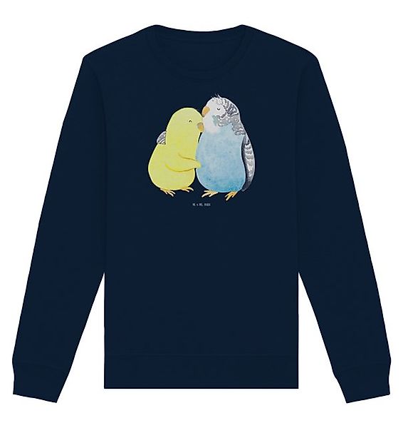 Mr. & Mrs. Panda Longpullover Wellensittich Liebe Größe S - French Navy - G günstig online kaufen