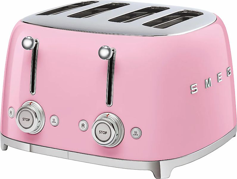 Smeg Toaster "TSF03PKEU" 4 kurze Schlitze 3000 W günstig online kaufen
