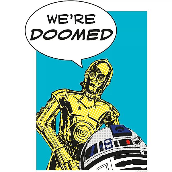 Komar Wandbild Star Wars Droids 30 x 40 cm günstig online kaufen