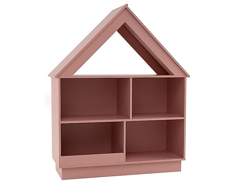 COSTWAY Bücherregal, Kinder, in Hausform, mit 5 Fächern, 88 x 34 x 108 cm günstig online kaufen