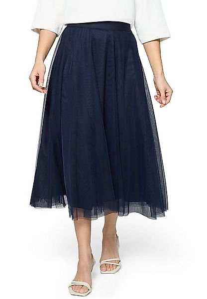 Zero Midirock Damen mit elastischem Bund Material. günstig online kaufen