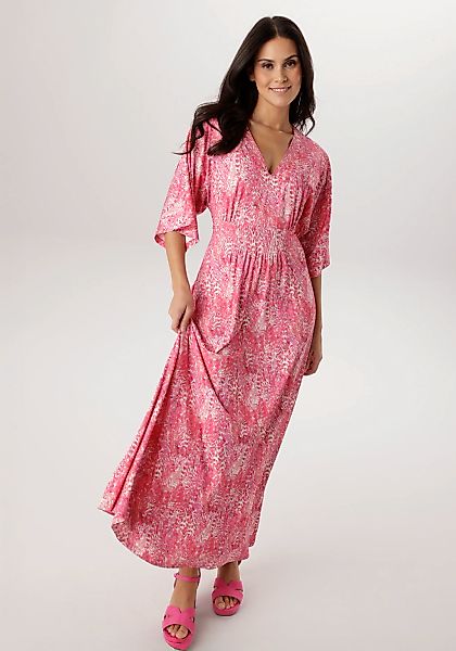 Aniston SELECTED Maxikleid mit weiten, 3/4-langen Ärmeln - NEUE KOLLEKTION günstig online kaufen