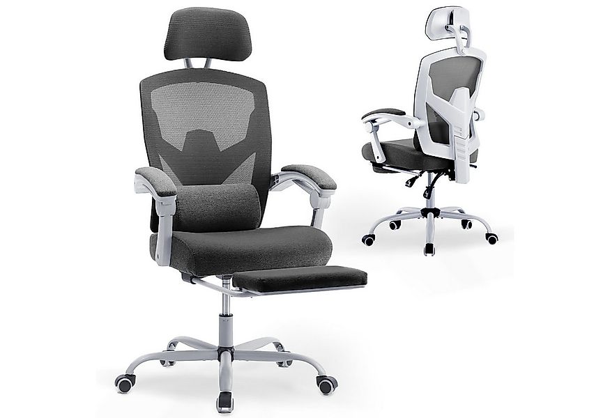 DUMOS Bürostuhl Ergonomisch Hoher Rückenlehne Office Chair, Einer Lendenwir günstig online kaufen