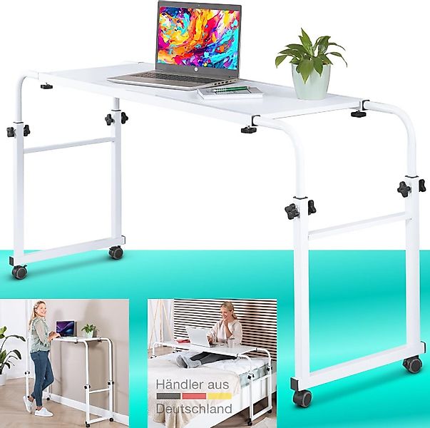 ELONEO Wangentisch Über-Betttisch auf Rollen (Breite 119-190 cm & Höhe 78-1 günstig online kaufen