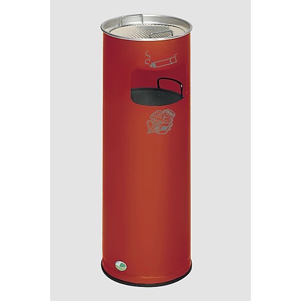 PROREGAL Klassischer Kombiascher Rund HxBxT 66 x 23 x 23 cm Verzinkter Stah günstig online kaufen