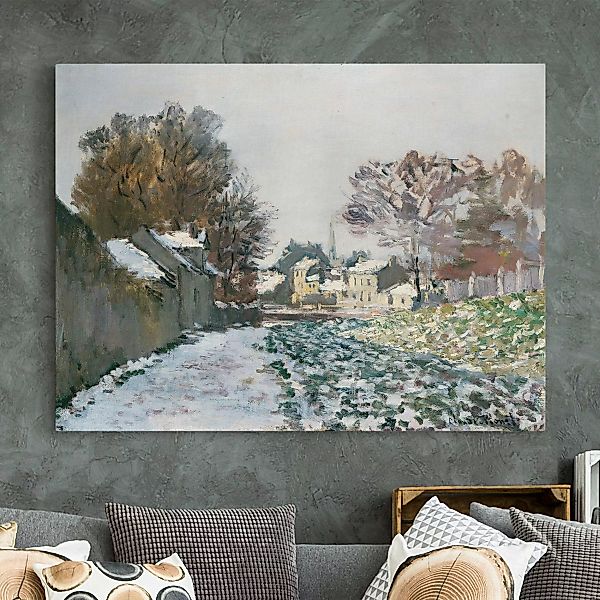 Leinwandbild - Querformat Claude Monet - Schnee bei Argenteuil günstig online kaufen