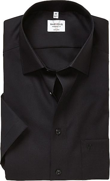 MARVELIS Kurzarmhemd modern fit, Busnesshemd, New Kentkragen, bügelfrei günstig online kaufen
