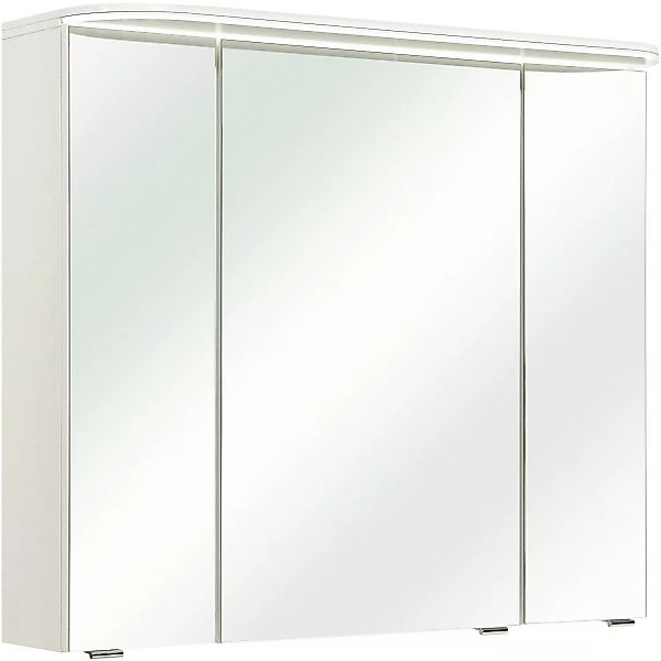 Pelipal Spiegelschrank Quantum 05 Weiß Hochglanz 85,2 cm mit Softclose Türe günstig online kaufen