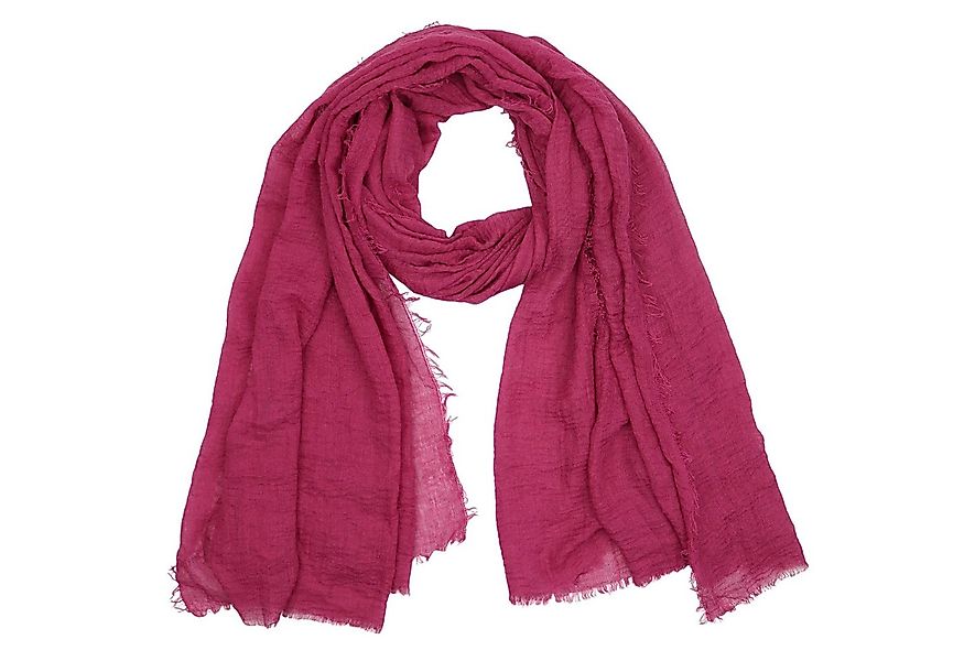 MIRROSI Modeschal weicher Unifarbe Schal ca.90x180cm zartem Rand und kurzen günstig online kaufen