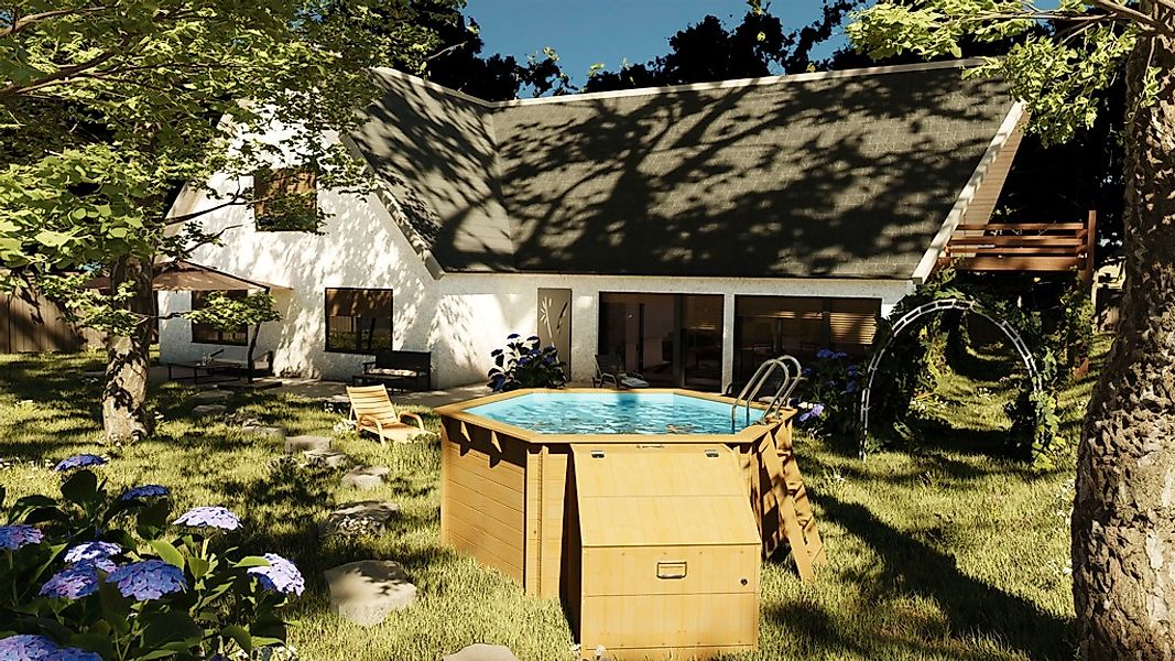 Gre Gerätehaus "Technikraum abschließbar" französische Kiefer, BxTxH: 88x10 günstig online kaufen