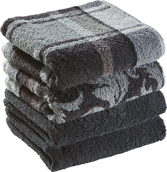 Erwin Müller Handtuch Handtuch "Ludwigsburg" 4er-Pack, Jacquard, Walk-Frott günstig online kaufen