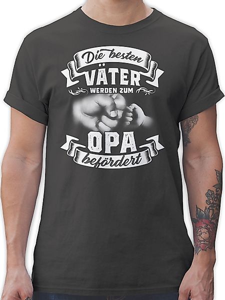 Shirtracer T-Shirt Werdender Opa befördert Opa günstig online kaufen