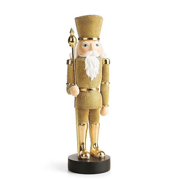 Eurofirany Weihnachtsfigur Nussknacker Schlitten Gold Metall günstig online kaufen