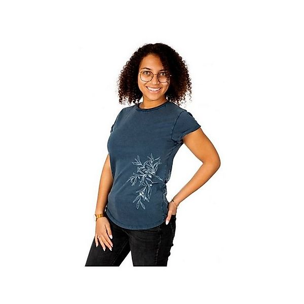 Life-Tree T-Shirt Rundhals T-Shirt ’für Damen in blau’ (1-tlg., keine Angab günstig online kaufen