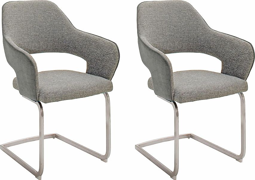 MCA furniture Freischwinger "NEWCASTEL" (Set) 2 Stk. Stuhl belastbar bis 12 günstig online kaufen