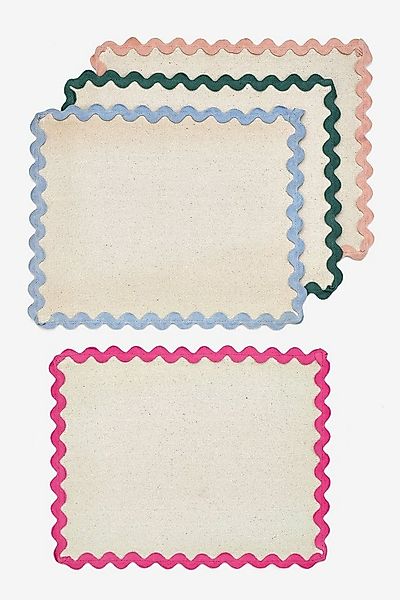 Next Platzset Set aus 4 Stoff-Platzsets im Wellenmuster, (4-St) günstig online kaufen