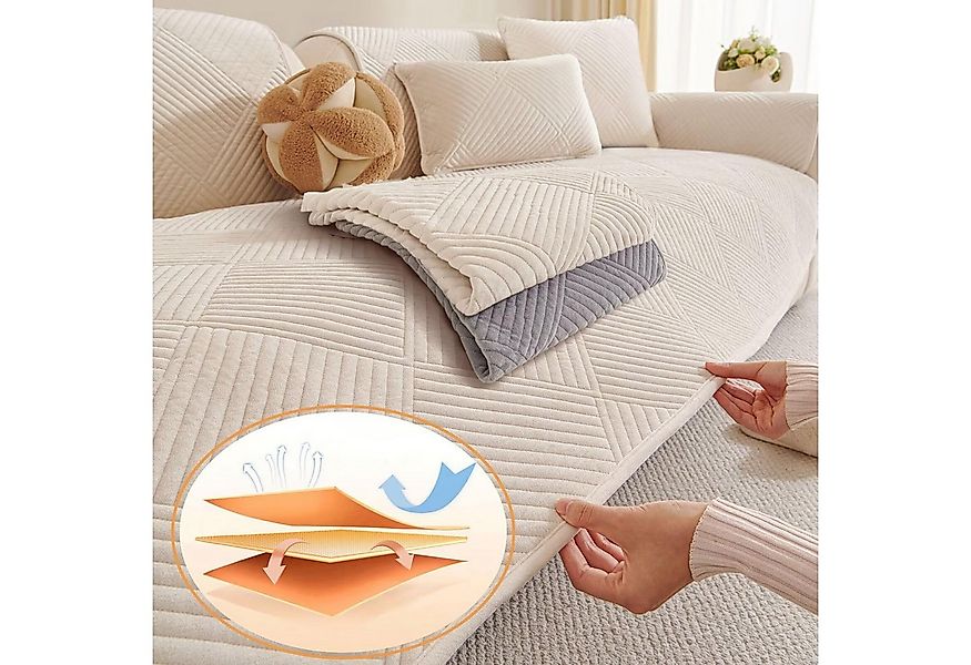 Minicloss Sofabezug 1 2 3 4 Sitzer Sofabezüge Couch Überzug L Form Ecksofa günstig online kaufen