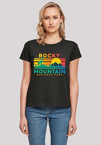 F4NT4STIC T-Shirt "US National Parks Rocky Mountain Sunset", Premium Qualit günstig online kaufen