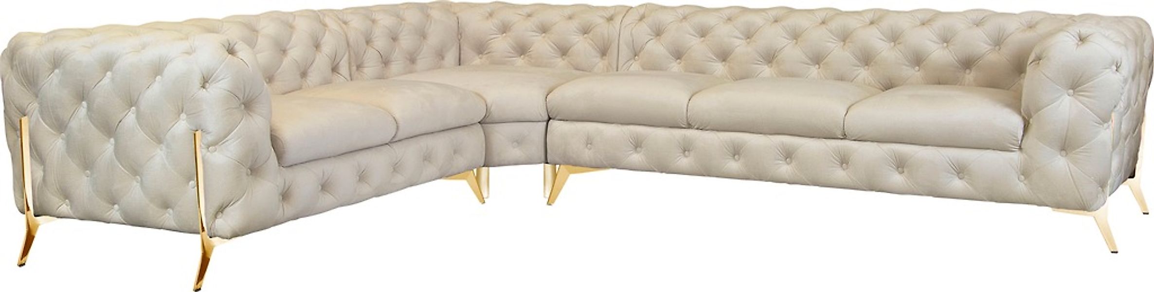 Home affaire Chesterfield-Sofa "Amaury L-Form" großes Ecksofa, Chesterfield günstig online kaufen