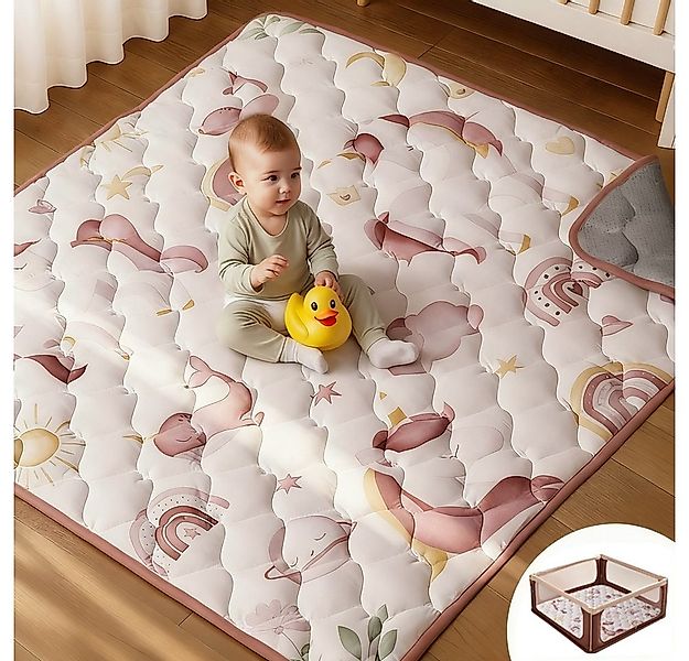 Comomy Spielmatte (125*125 cm, 1-St., Krabbelmatte Boden Spielunterlage Lau günstig online kaufen