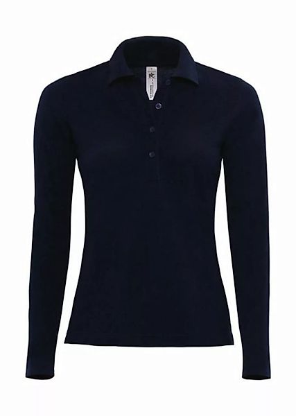 B&C Poloshirt B&C Damen Polo Shirt T Shirt Kragen Poloshirt T-Shirt langarm günstig online kaufen
