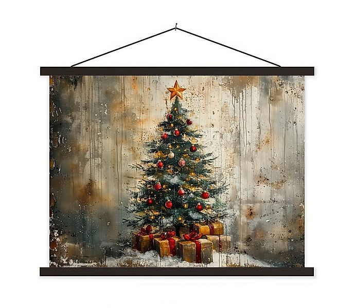 MuchoWow Poster Weihnachtsbaum - Vintage - Weihnachten - Geschenk, (1 St), günstig online kaufen