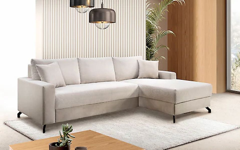 exxpo - sofa fashion Ecksofa »Quattro L-Form, B/T: 247/162 cm«, wahlweise m günstig online kaufen
