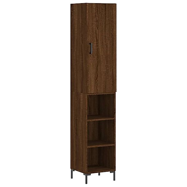 vidaXL Highboard Highboard Braun Eichen-Optik 34,5x34x180 günstig online kaufen