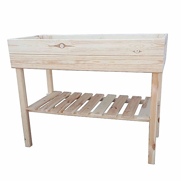 Promadino Hochbeet auf Beinen Natur (BxTxH) 100 cm x 50 cm x 80 cm günstig online kaufen