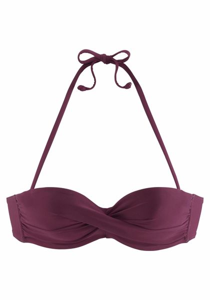 LASCANA Bügel-Bandeau-Bikini-Top Italy, mit seitlichen Stäbchen günstig online kaufen