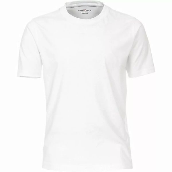 CASAMODA Rundhalsshirt Übergrößen CasaModa Basic T-Shirt weiß günstig online kaufen