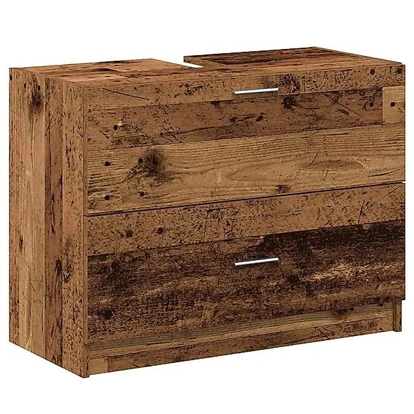 vidaXL Badezimmerschrank mit Tür Altholz 78 x 37 x 59 cm Holzwerkstoff 8688 günstig online kaufen