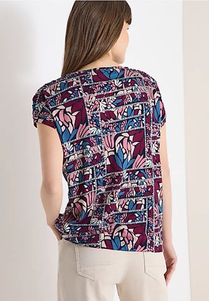 CECIL Kurzarm Shirt mit Patchwork-Print günstig online kaufen