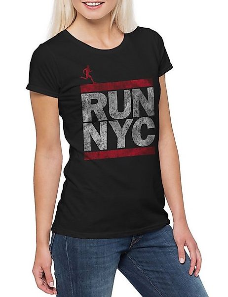 Urban Backwoods Print-Shirt Run NYC Damen T-Shirt New York City Run Fun DMC günstig online kaufen