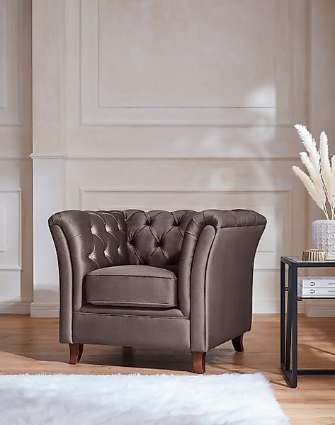 Home affaire Chesterfield-Sessel "Reims Cocktailsessel, Sessel", mit echter günstig online kaufen