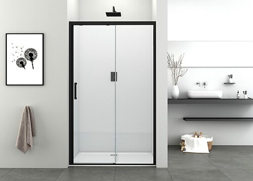 Sanotechnik Dusch-Schiebetür »Elite Black«, 118-122 cm Breite, Soft Close P günstig online kaufen