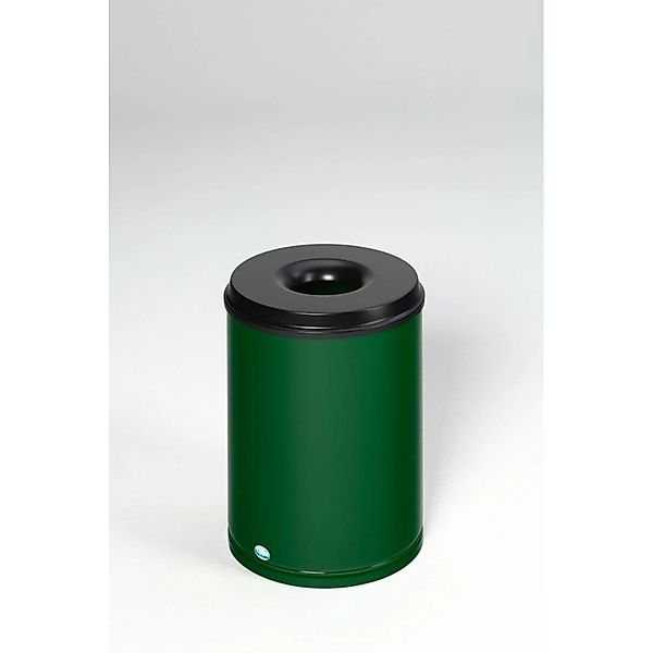 PROREGAL Selbstlöschender Papierkorb 50 Liter HxBxT 53 x 37 x 37 cm Verzink günstig online kaufen