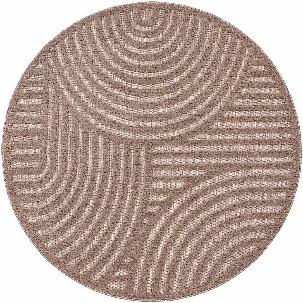Paco Home Teppich "Livorno 674" rund 14 mm Höhe Uni-Farben, Scandi, Regenbo günstig online kaufen