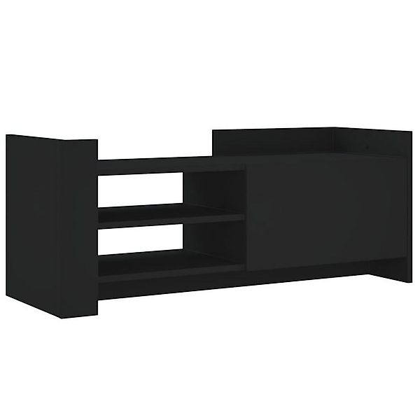 vidaXL Schrankmodule TV-Schrank Schwarz 100x35x40 cm Holzwerkstoff günstig online kaufen