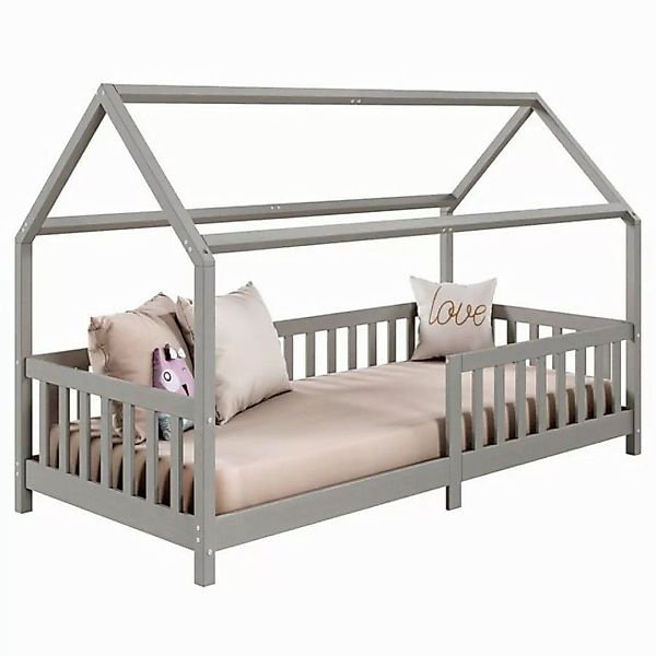 IDIMEX Kinderbett NINA, Hausbett Montessori Bett Kiefer 90 x 200 Tipibett m günstig online kaufen